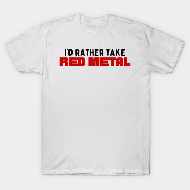 I’d rather take red metal Stath Let’s Flats T-Shirt by mywanderings